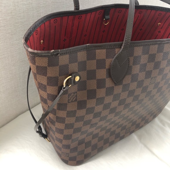 Authentic Louis Vuitton neverfull MM damier ebene tote bag - Picture 3 of 8